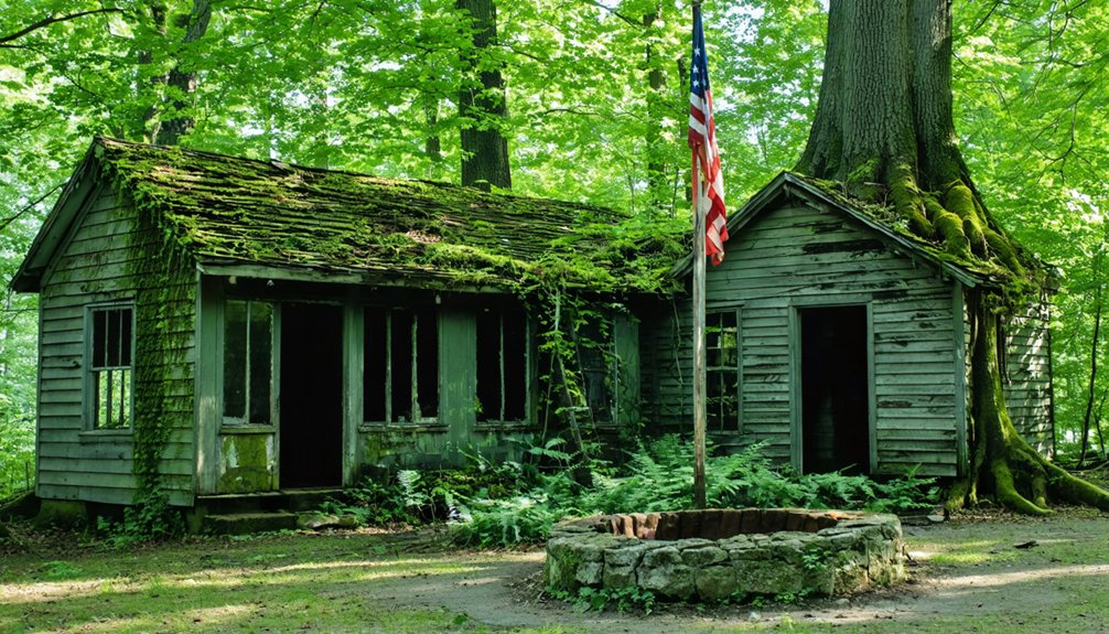 abandoned camp ruins decay