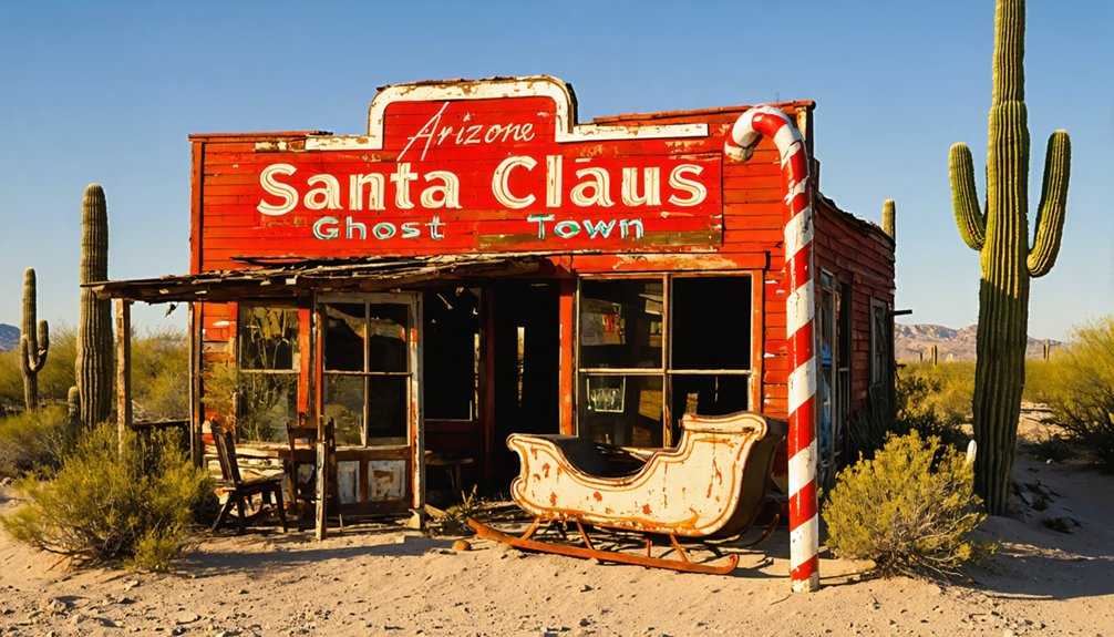 abandoned christmas themed attraction
