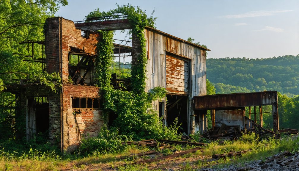 abandoned coal mining town