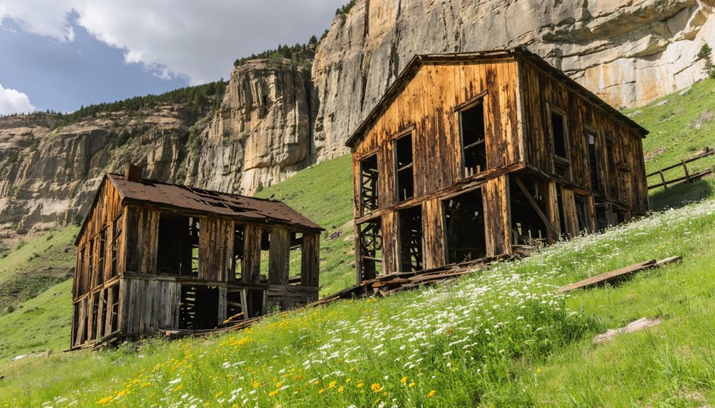 abandoned mining community ruins