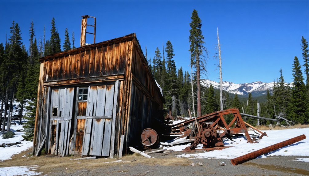 abandoned settlements near crater