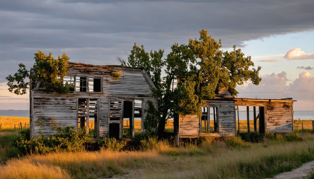 abandoned settlements near dunes