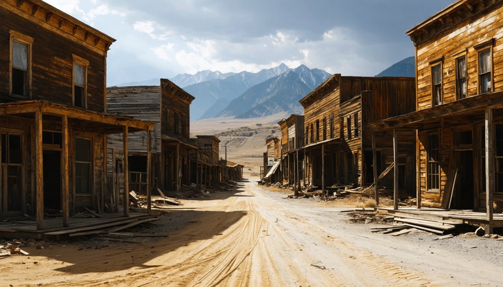 abandoned towns remain standing