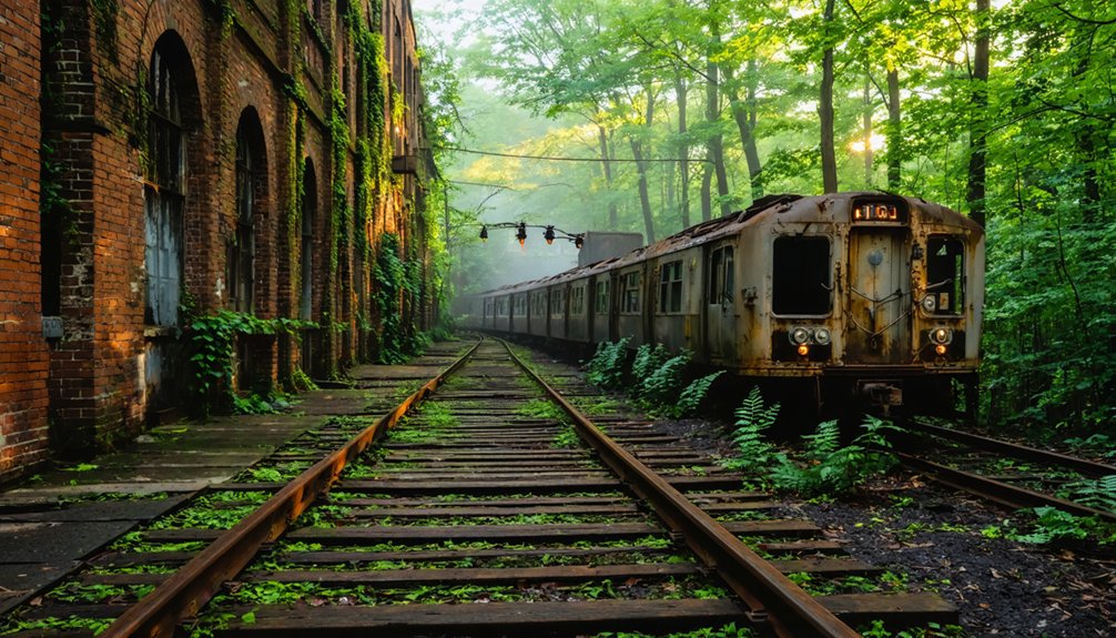 abandoned transportation hub remnants