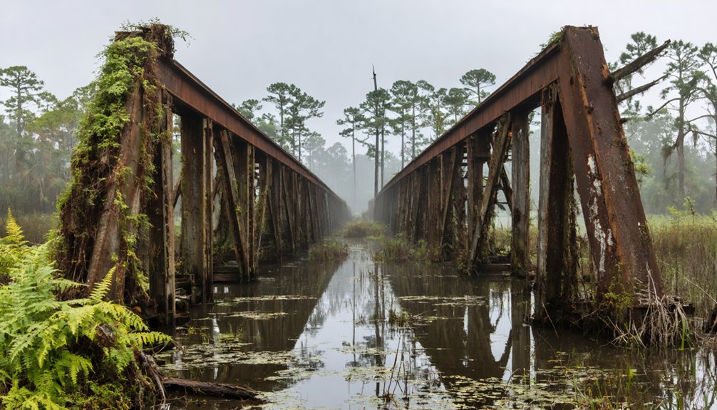 abandoned trestles reclaiming nature