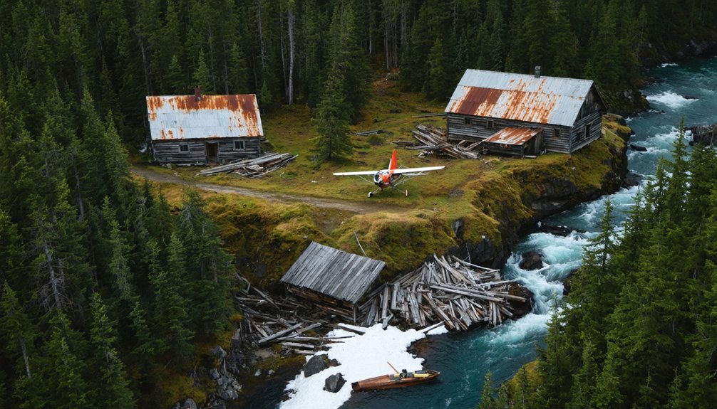 air access to abandoned mining sites
