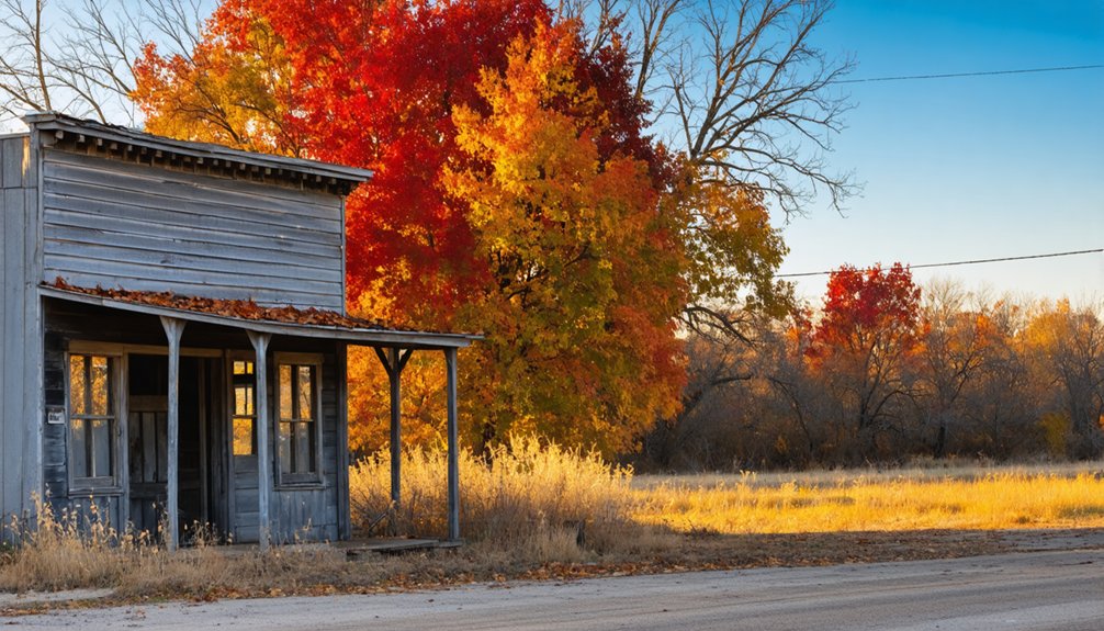 autumn enhances ghost town exploration
