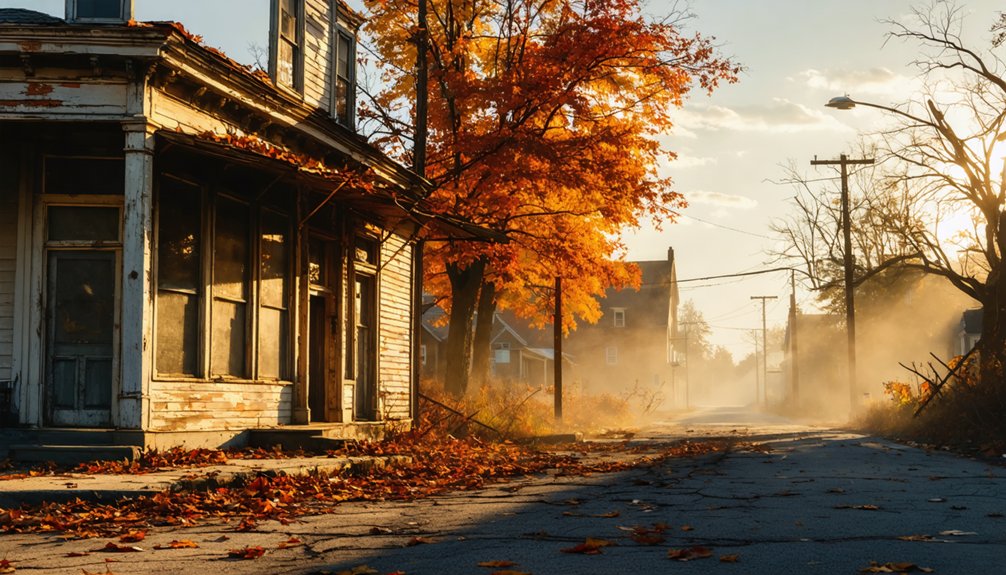 autumn foliage ghost town visits