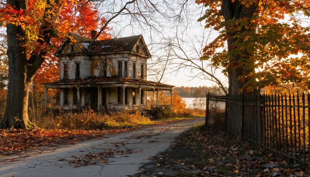 autumn ghost town exploration