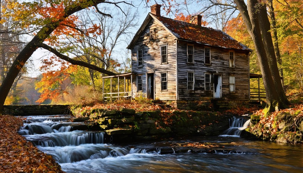 autumn ghost town photography