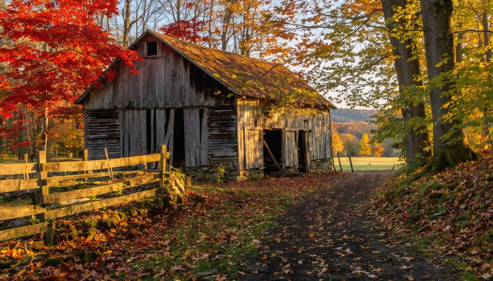 autumn inspired ghost town photography