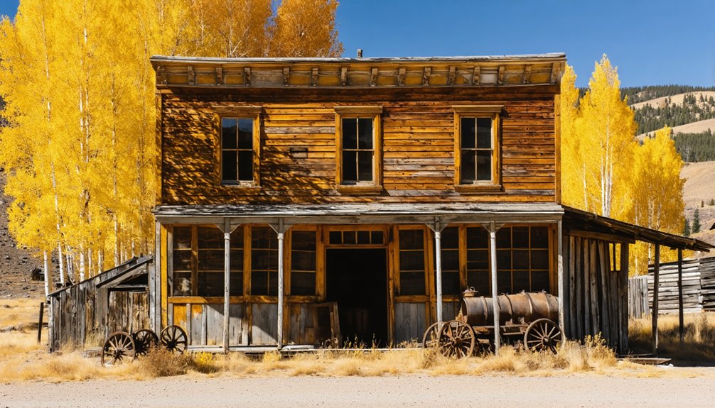 california fall ghost towns