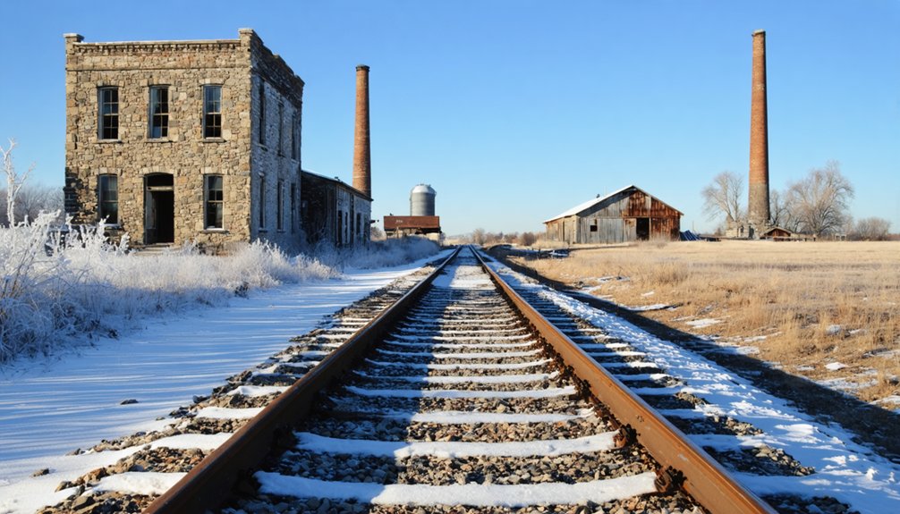 civil war cemetery and active rail