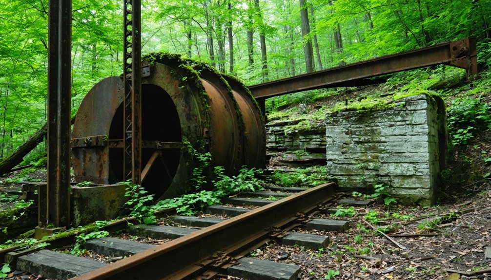 coal mining ghost town remains