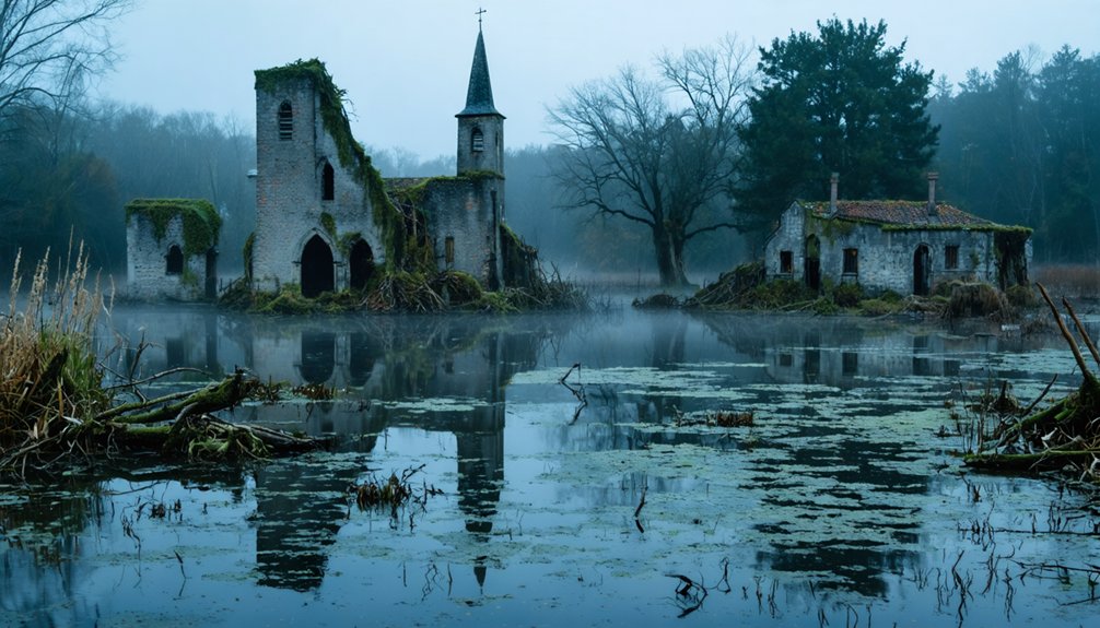 drowned towns beneath reservoirs