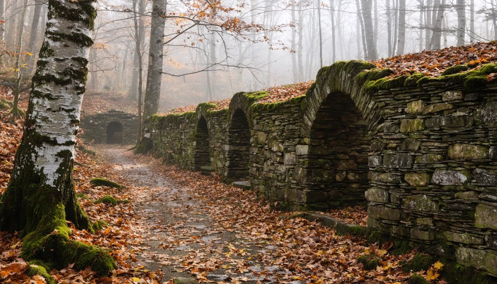 ghost town submerged beneath water