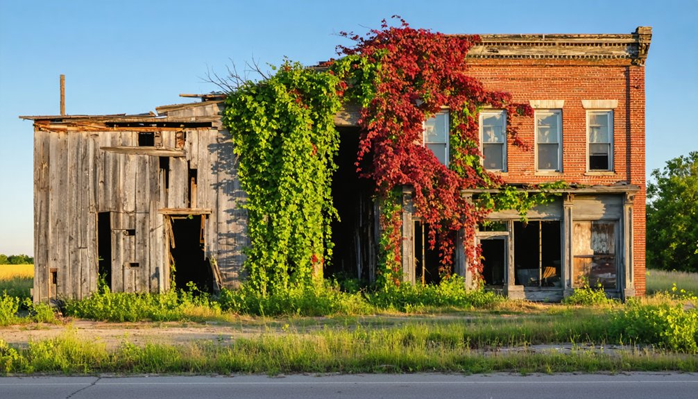 ghost towns amidst ruins
