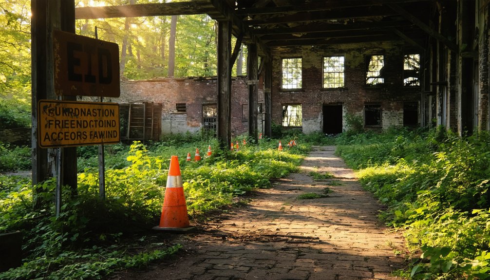 ghost towns require caution