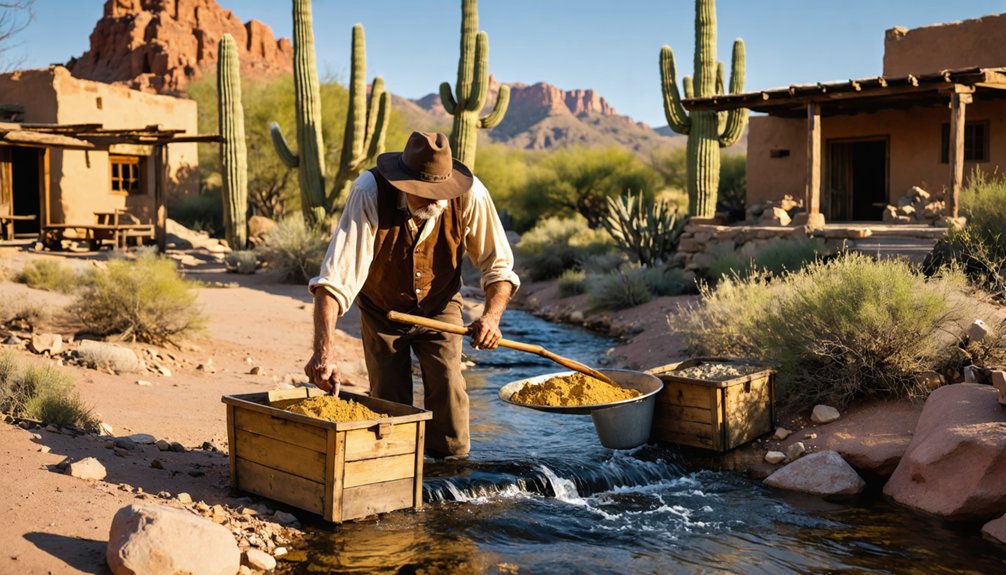 gold panning and history