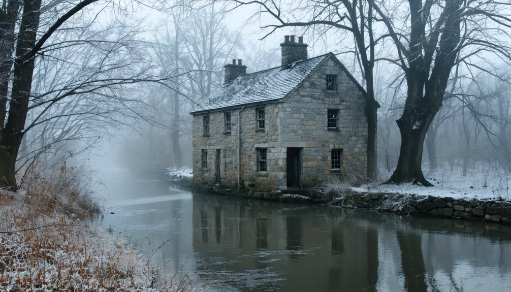 haunted waterway winter shadows