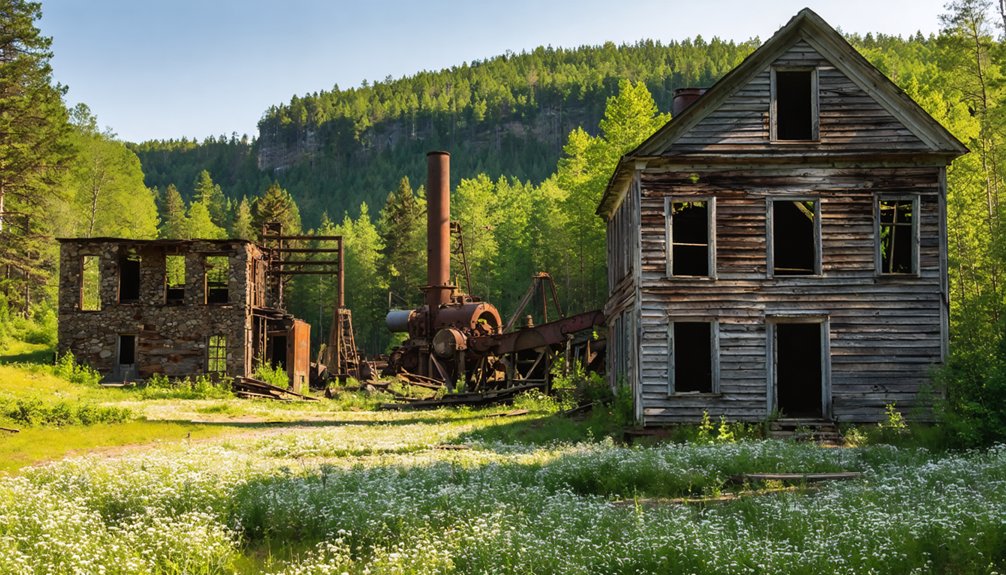 industrial ruins in adirondacks