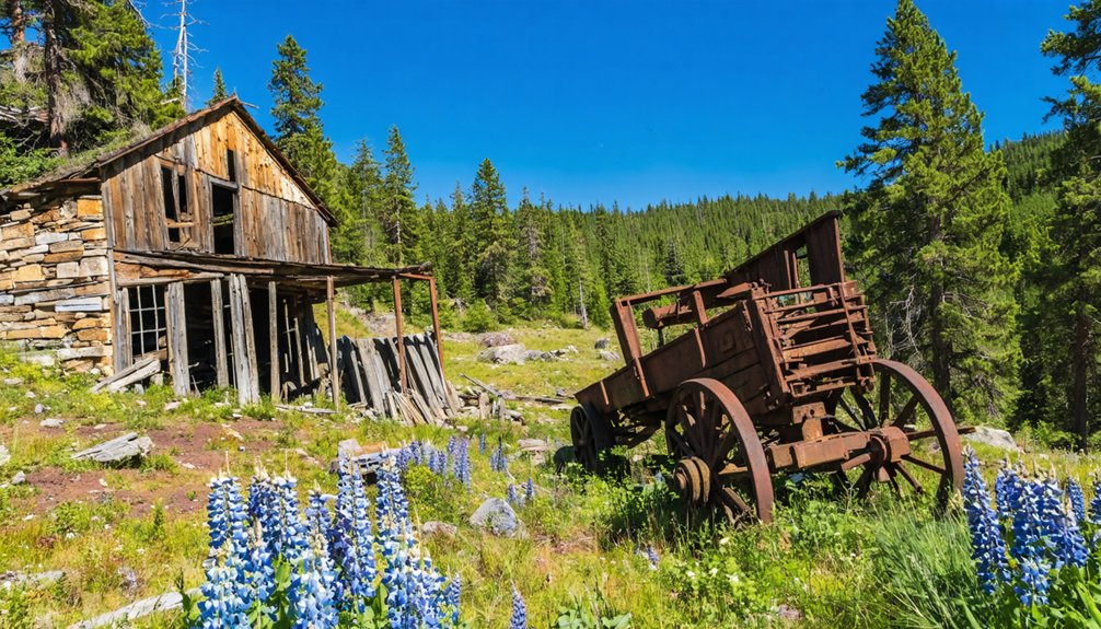 mining ghost town remnants
