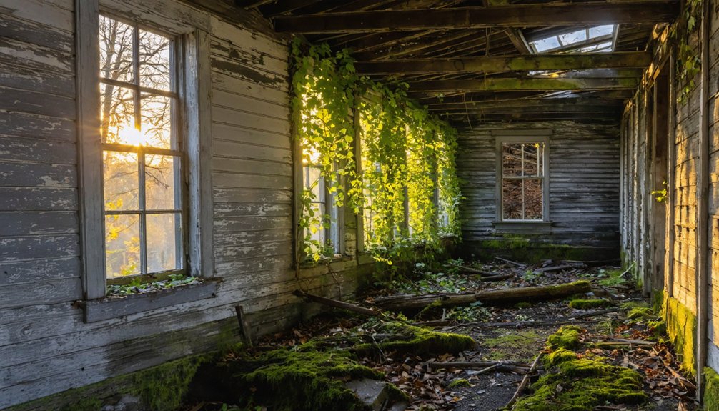 nature reclaiming ghost towns