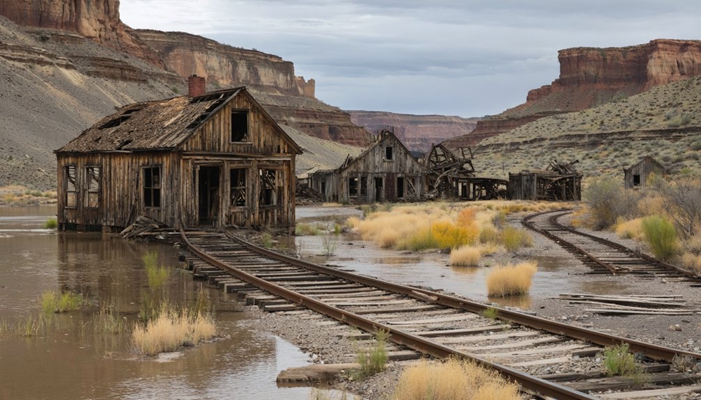 rapid landslide buries thistle
