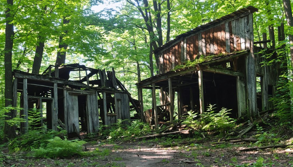 remote coal mining ruins