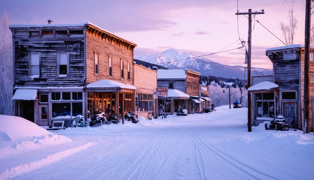 silent historical snow remnants