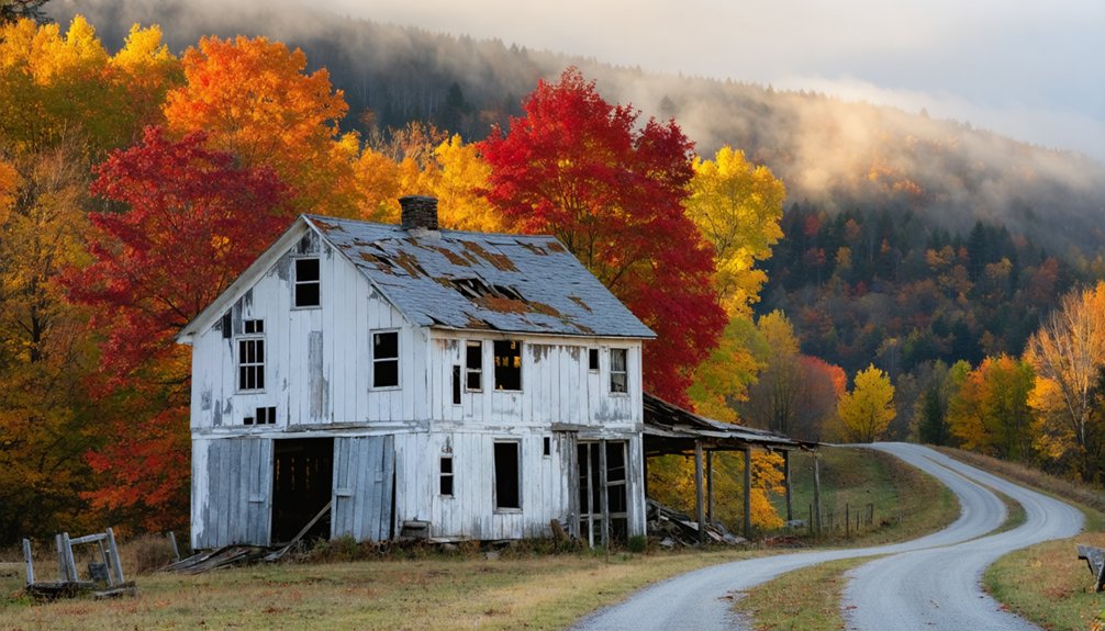 vermont fall ghost towns