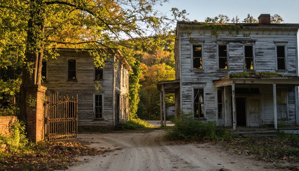victorian mill community ruins