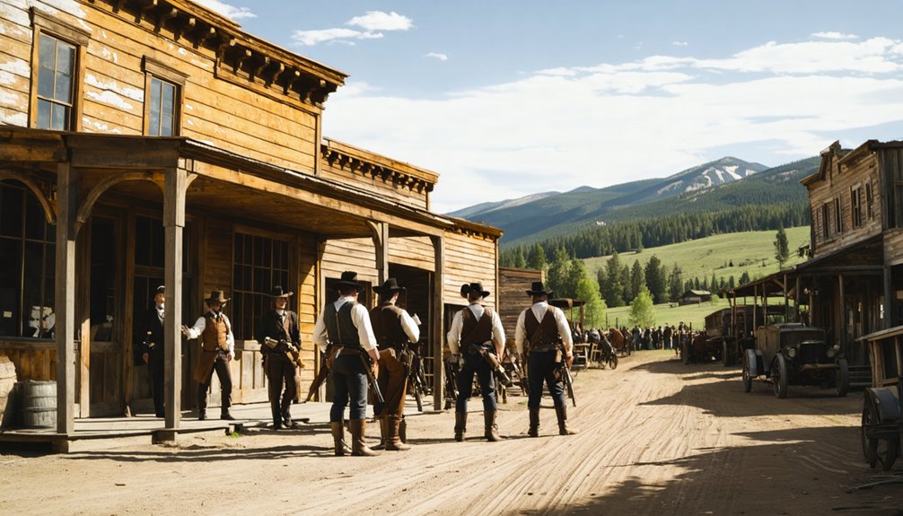 wild west reenactments historic structures