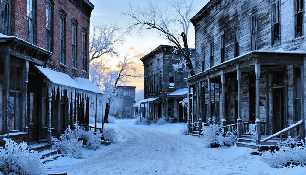 winter ghost town exploration times