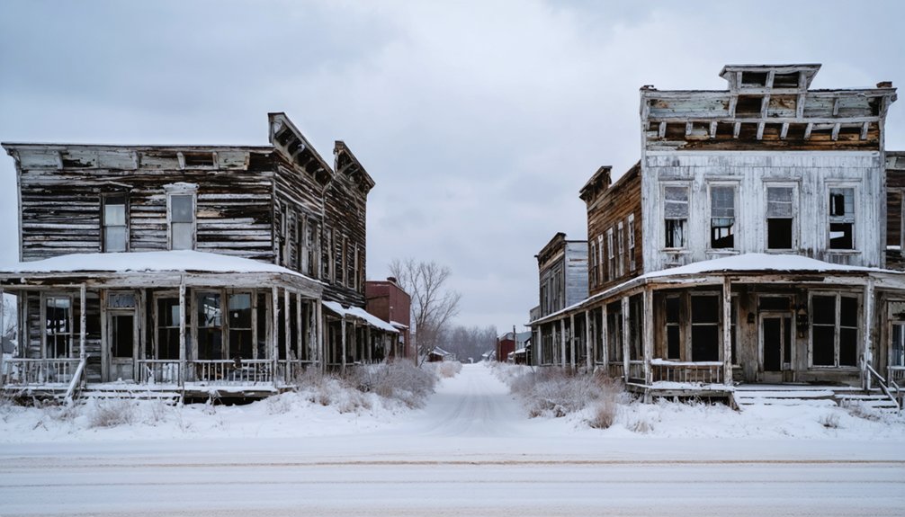 winter ghost town explorations