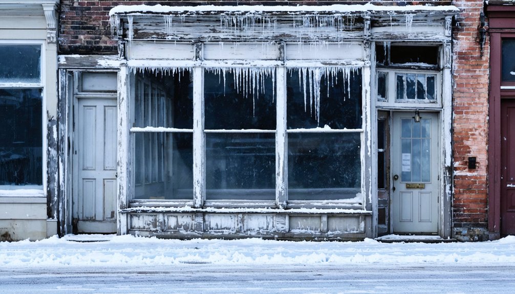 winter ghost town visits