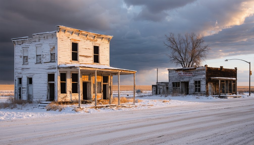 winter ghost towns exploration