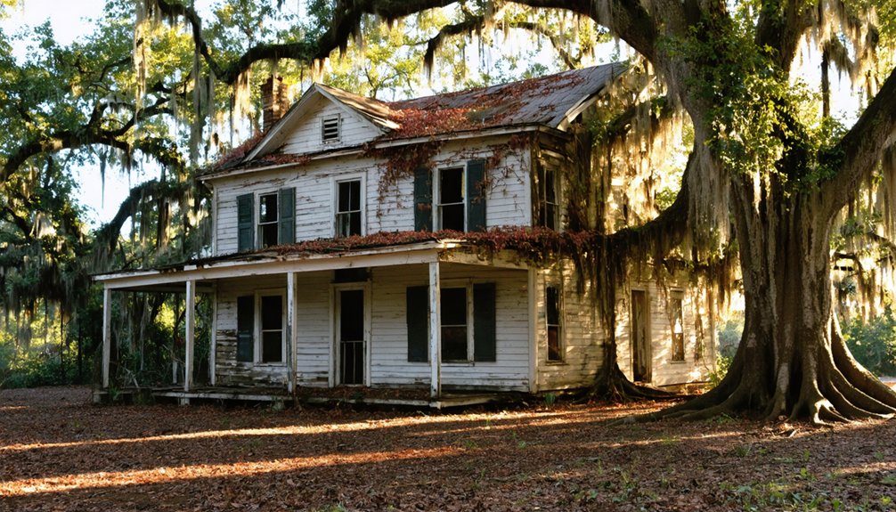 abandoned louisiana autumn scenery