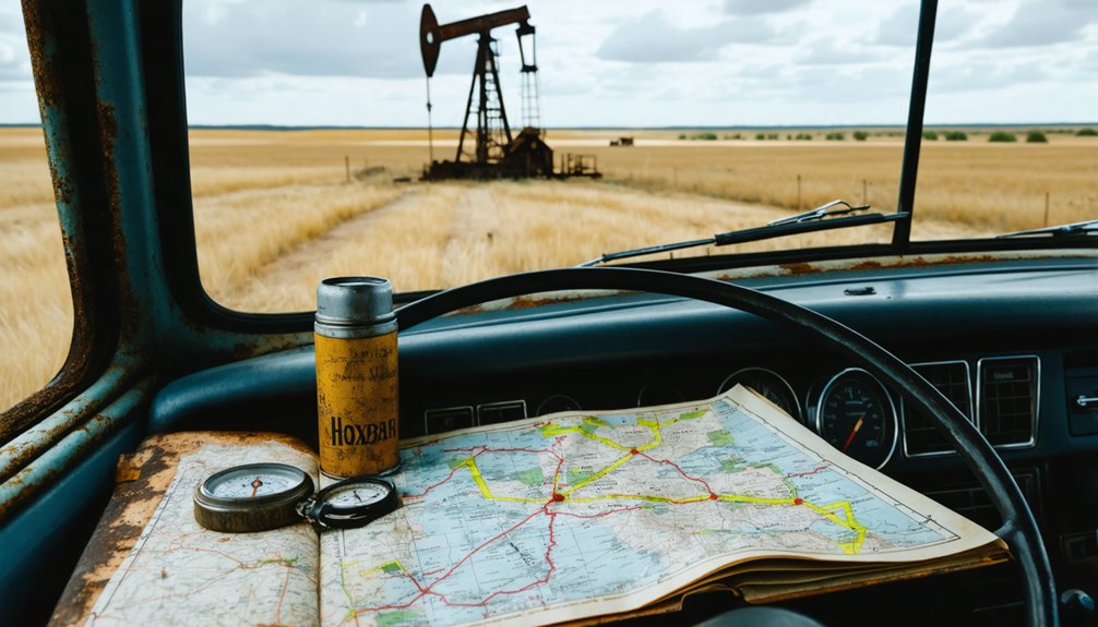 abandoned oil field ghost towns