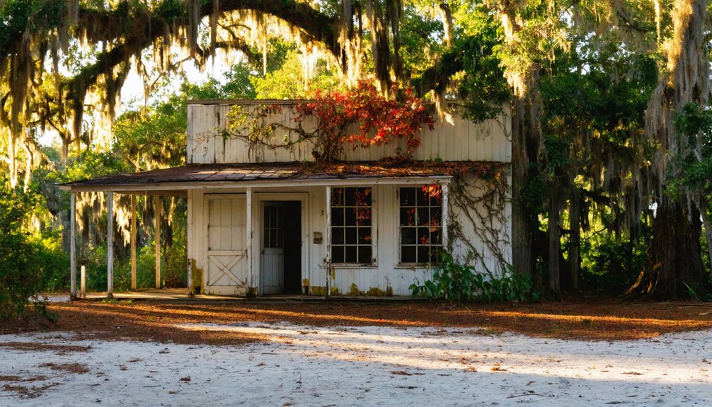 abandoned towns with autumn colors