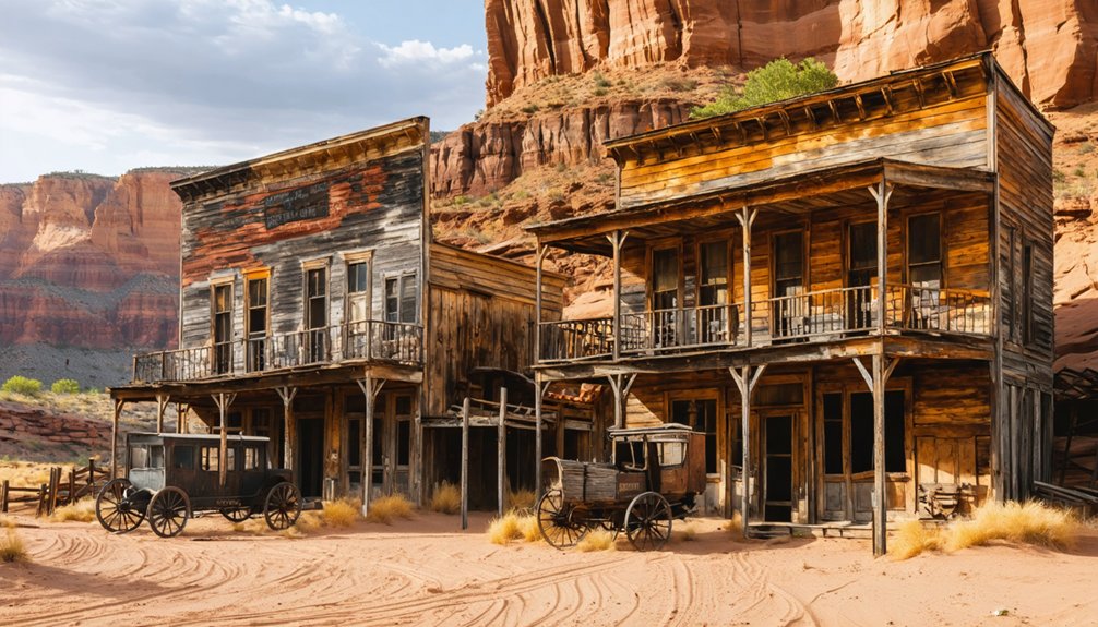 abandoned western movie sets
