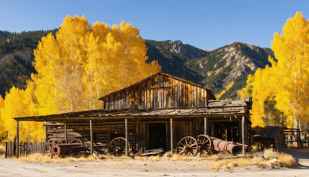 autumn colors enhance ghost towns