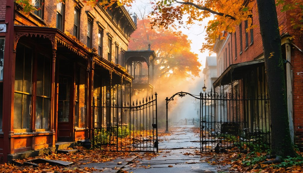 autumn ghost town exploration