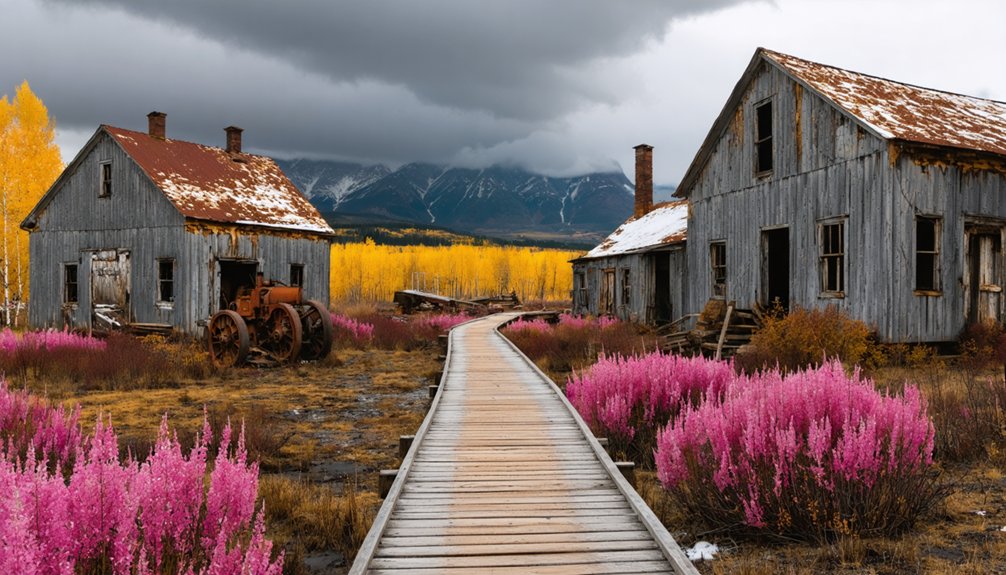 autumn ghost town exploration