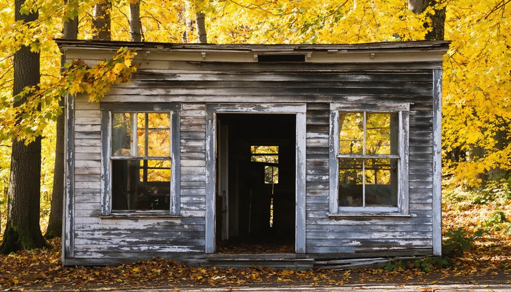 autumn ghost town photography