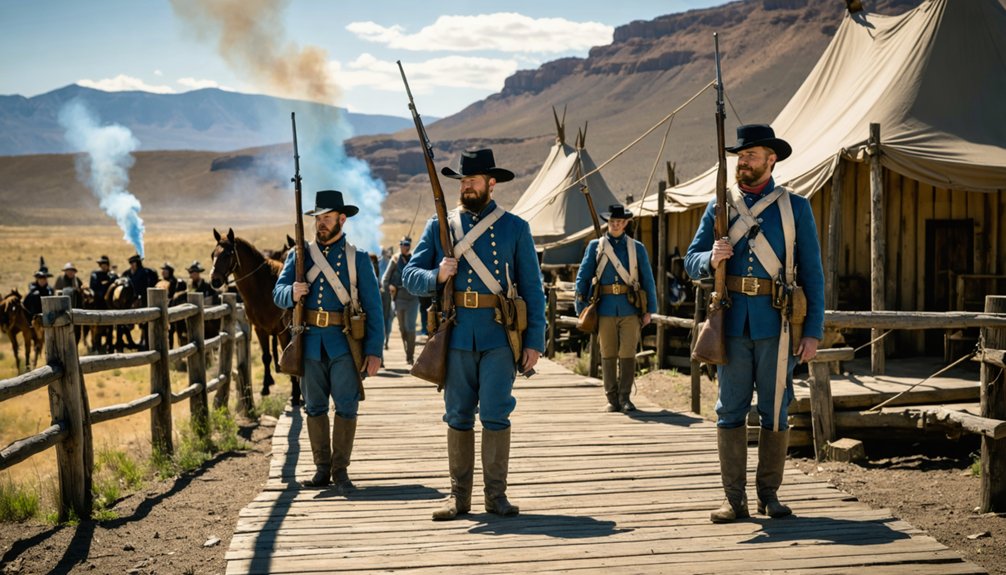 civil war reenactment at calico