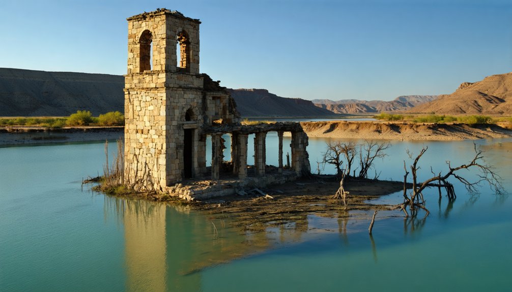 drought exposes old bluffton