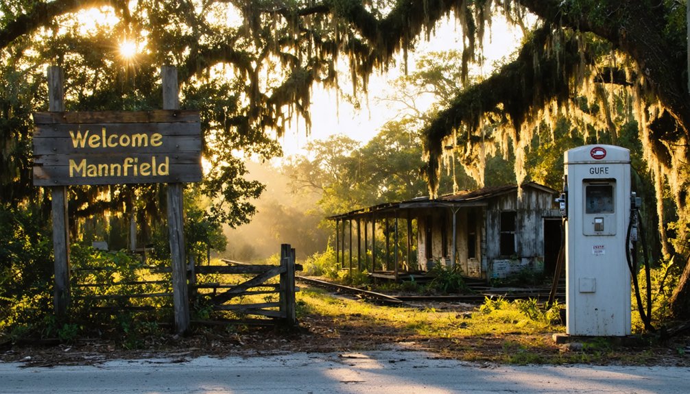 eerie intimate ghost town wilderness ruins