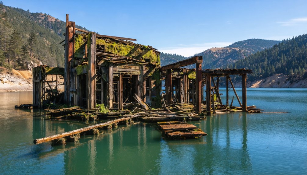 former mining town ruins