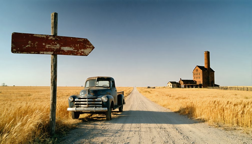 ghost town road trip sibley kansas